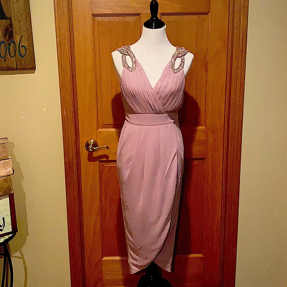 BRAND NEW WITH TAGS tfnc Dora midi wrap dress.